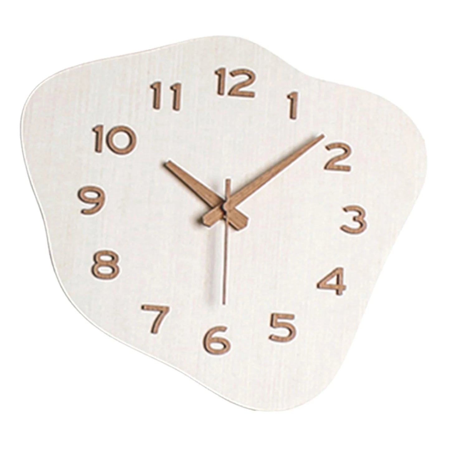 Modern Decorative Wood Wall Clock High Precise Cloud Shaped Battery Powered Non-Ticking Silent Wall Clock