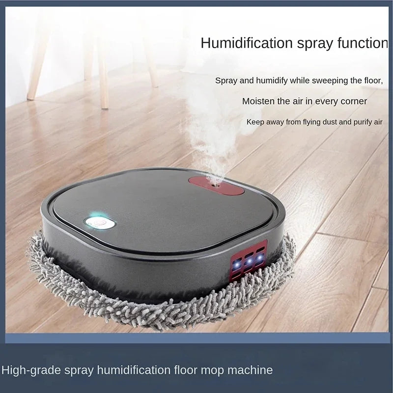 NEW Rechargeable Smart Sweeping and Mop Robot Vacuum Cleaner Dry and Wet mopping robot Home Appliance with Humidifying Spray