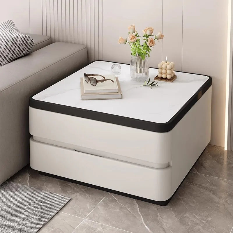 Design Minimalist Side Table Sofa Modern Elegant Unique Luxury Side Cabinets With Storage Mesita Auxiliar Furniture Living Room