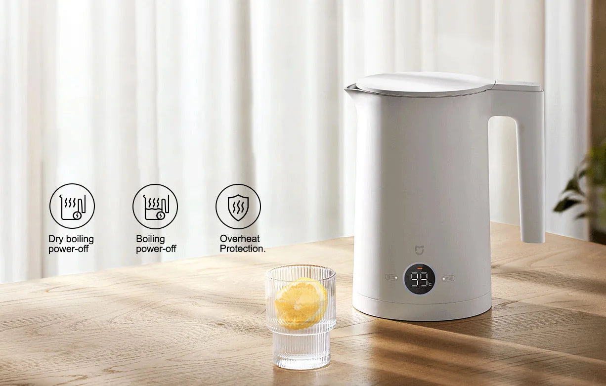 XIAOMI MIJIA Constant Temperature Electric Kettles P1， Quiet Edition LED Display Four Thermos Modes 220V Kettle Tea Coffee 1800W