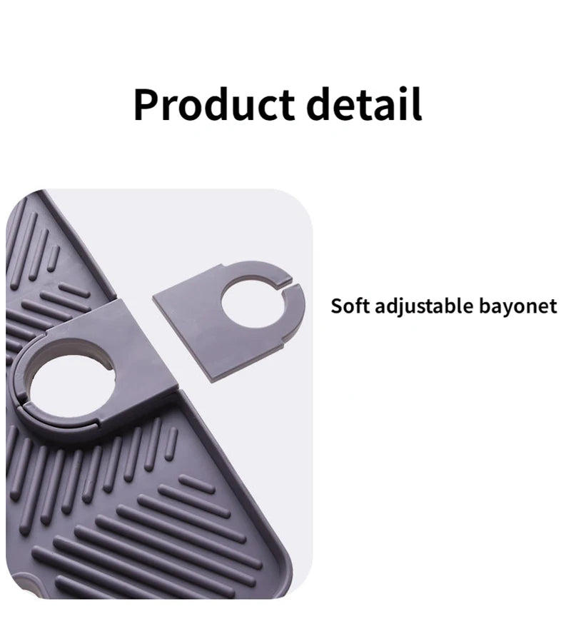 Convenient Silicone Countertop Protector Faucet Absorbent Pad Drip Catcher Mat Faucet Absorbent Mat Sink Splash Guard