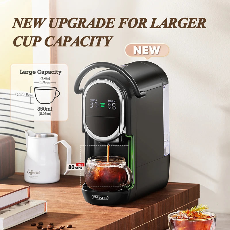 CAFELFFE 4in1 Capsule Coffee Machine Hot/Cold Multiple Espresso Cafetera Cappuccino Coffee Maker Dolce Gusto Nespresso Powder 19