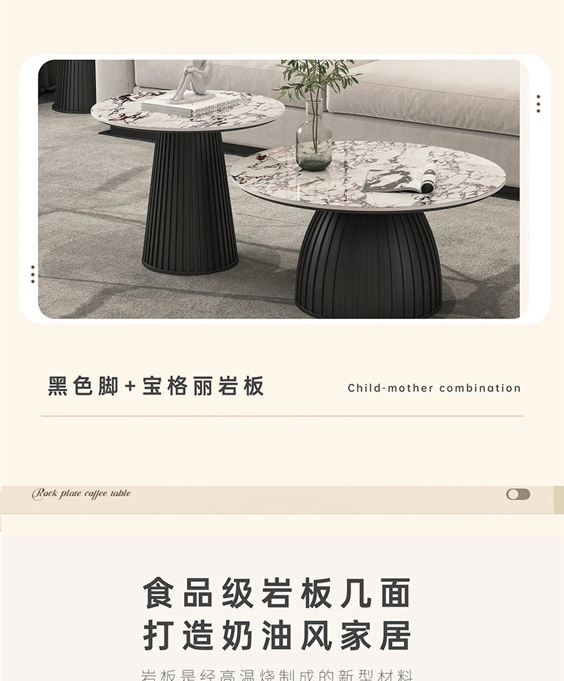 Designer White Coffee Table Round Kitchen Home Unique Coffee Tables Living Room Nordic Tavolino Da Salotto Furniture Decoration