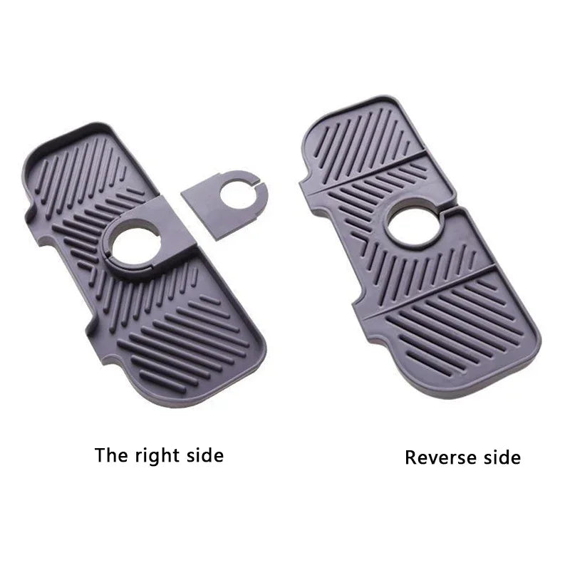 Convenient Silicone Countertop Protector Faucet Absorbent Pad Drip Catcher Mat Faucet Absorbent Mat Sink Splash Guard