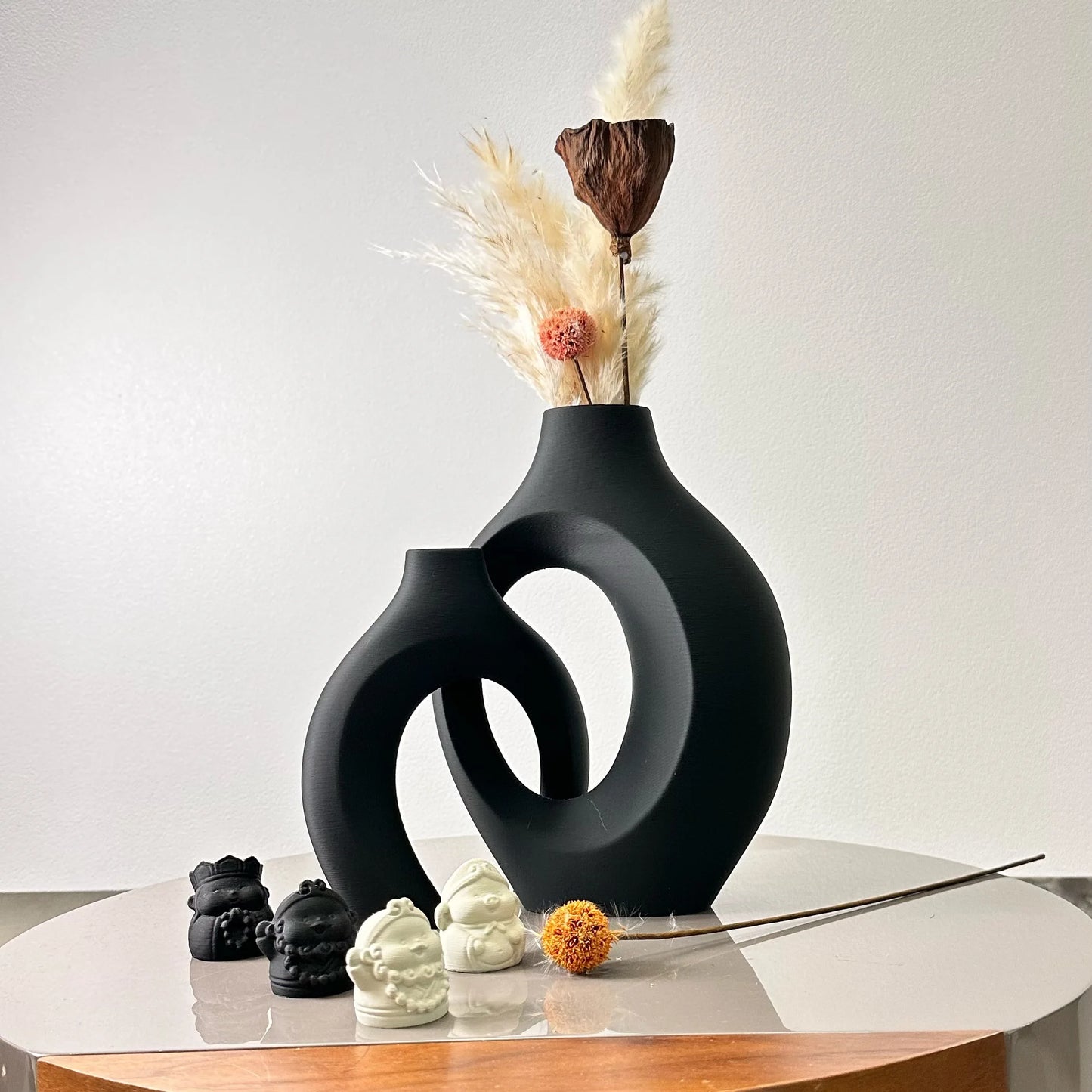 2 Piece Hug Large Size Dried Vase Max 8.66 Inch, Suitable for Home Decoration Ornaments, Office Decoration Flower Arrangement Dr