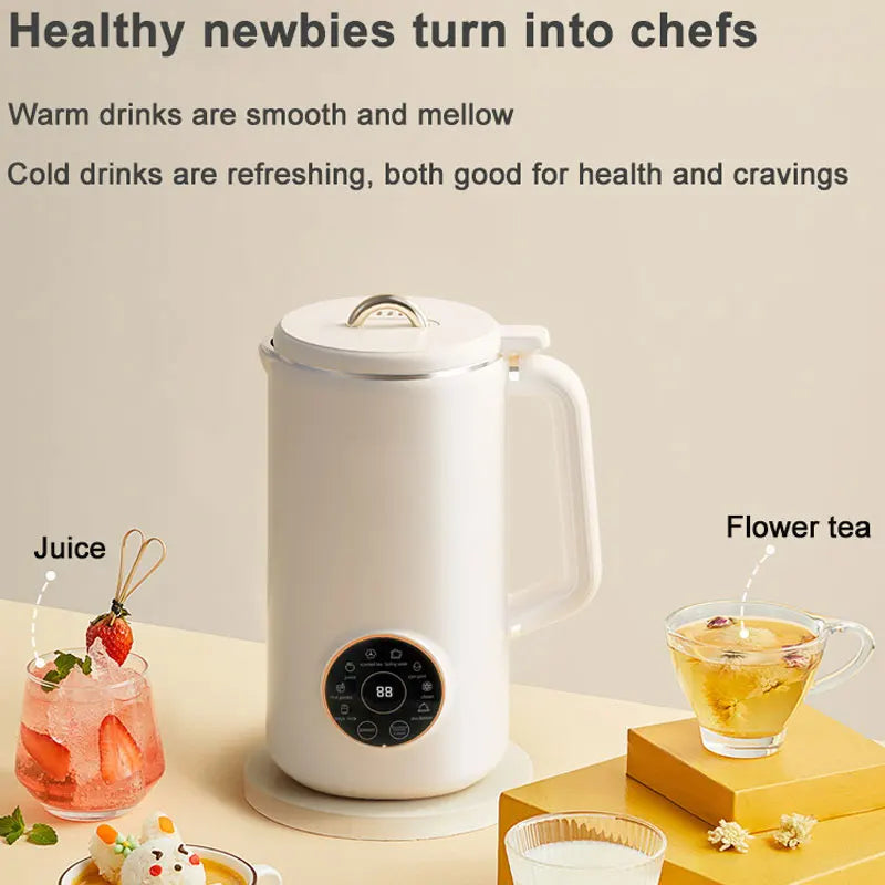 220V/110V Electric Soybean Milk Machine Automatic Intelligent Food Blender Fruit Juicer Water Boiling Kettle Rice Paste Maker