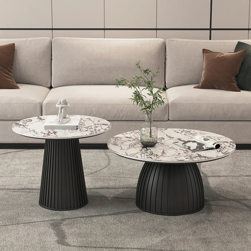 Designer White Coffee Table Round Kitchen Home Unique Coffee Tables Living Room Nordic Tavolino Da Salotto Furniture Decoration