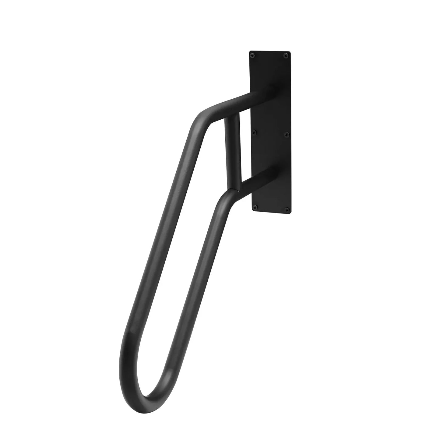 Outdoor Steps Smooth Handrails Black Iron Stair Railing for Step Wall Mount USA