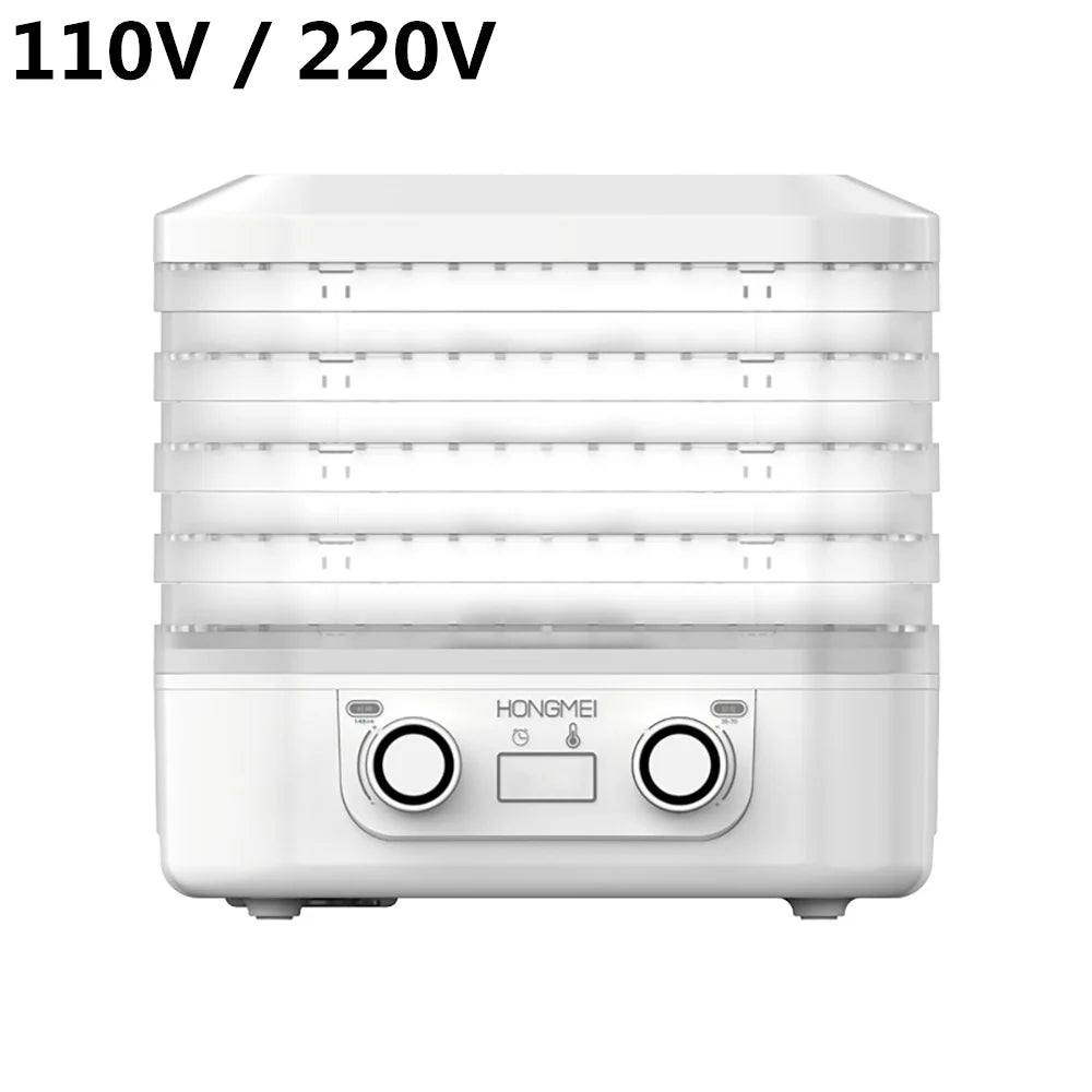 5 Layer Smart Electric Food Dryer 110V 220V Fruit Vegetable Dehydrator Machine for Dry Beef Jerky Meat Fish Tea 식품건조기 음식짤순 건조기시트