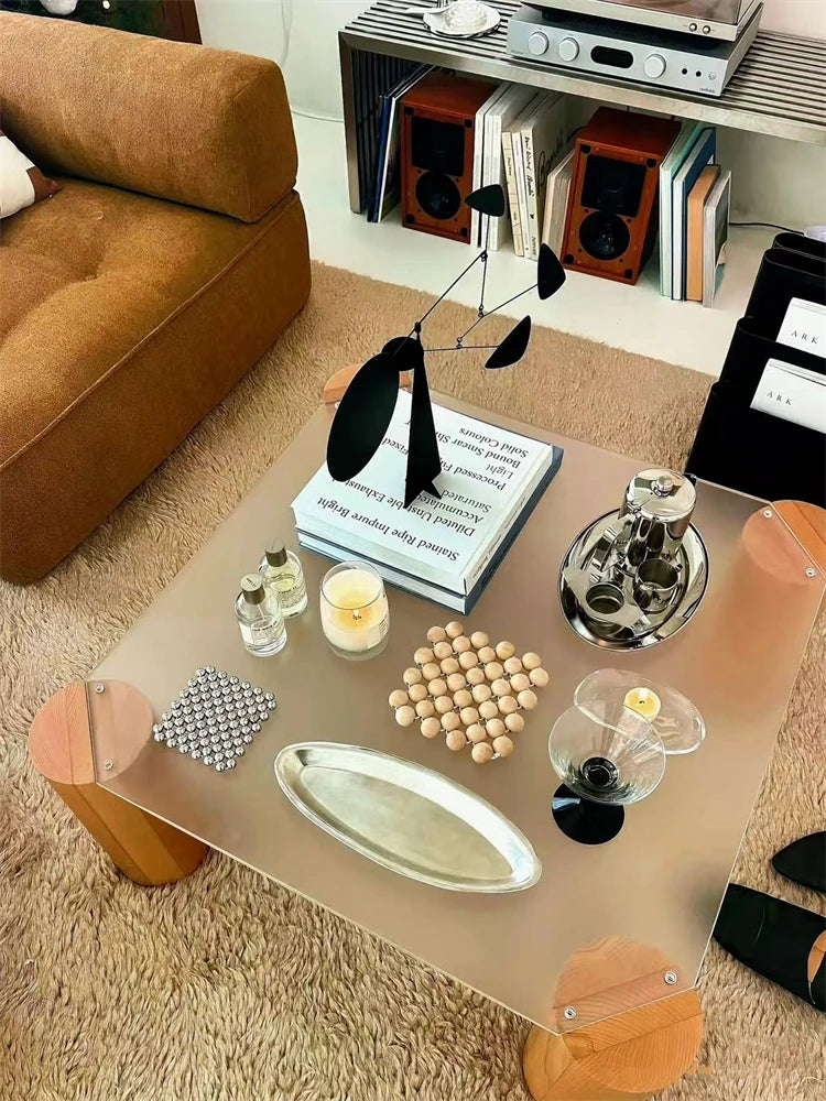 Modern Living Room Center Coffee Tables Luxury Industrial Home Decor Coffee Table Simple Design Mesa De Centro Sala Furniture