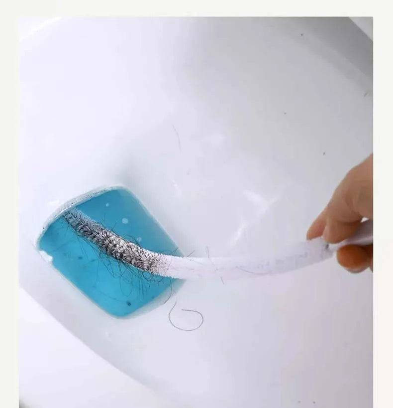 Sink Drain Cleaning Brush Drain Clog Remover Bendable Sink Overflow Sewer Drain Brush For Bathroom Kitchen Clog Remover Tool
