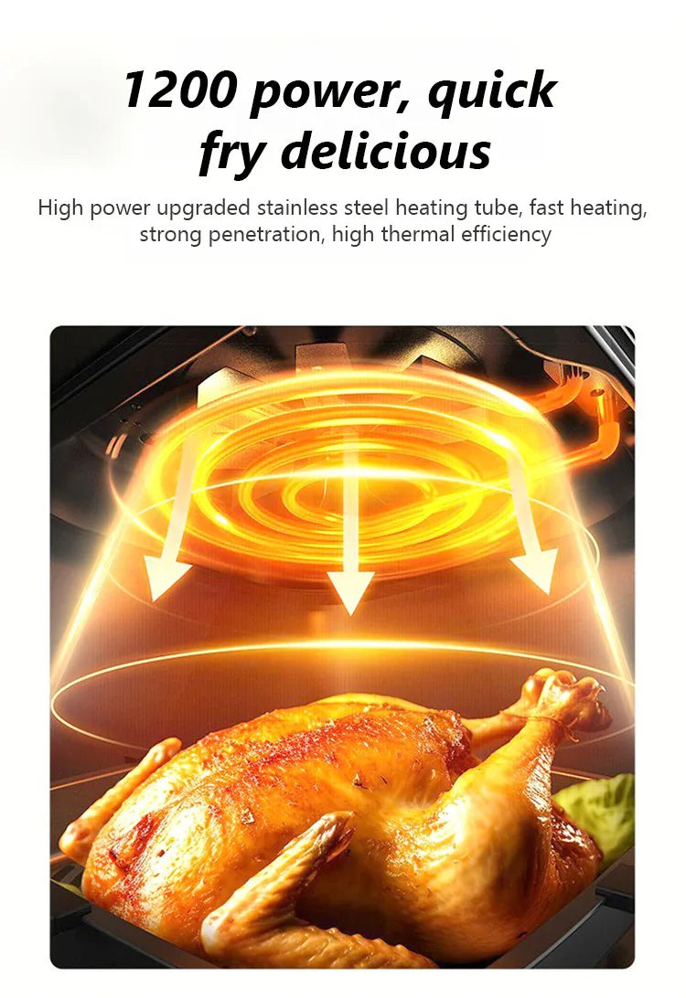 Home Smart Air Fryer Large Capacity Multifunctional Electric Fryer French Fry Machine Cooking Electric Oven Oven