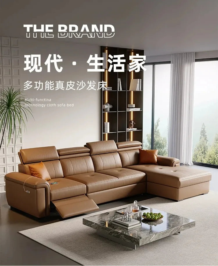 Large Brown Living Room Sofa Back Support Design Recliner Lounges Living Room Sofas Luxury Nordic Divano Adhd Home Furniture