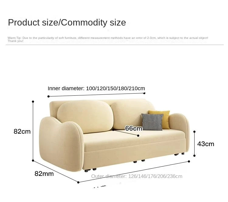 Economical Home Furniture Modern Design Living Room Multi-functional Foldable Sofa Bed
