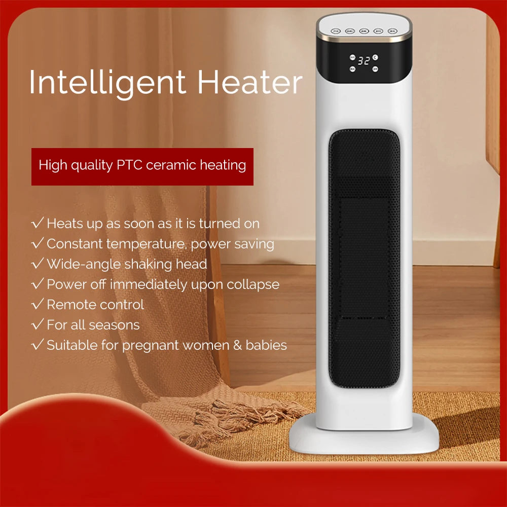 Electric Stove Heater 1500W PTC Fast Heat Home Use Bedroom Adjustable Temperature Room Heater Fan Warmer Hot Air Heater Indoor