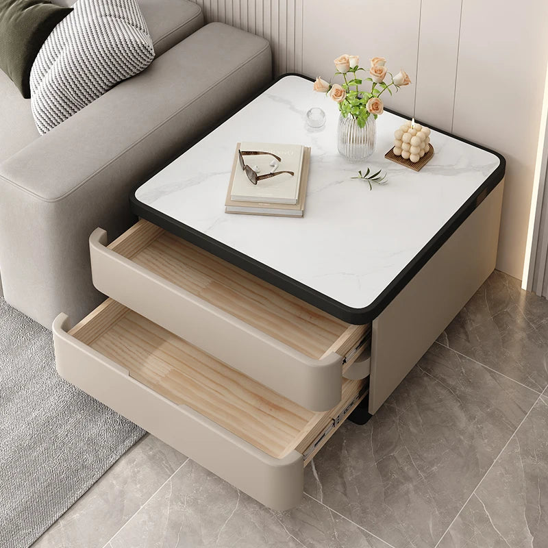 Design Minimalist Side Table Sofa Modern Elegant Unique Luxury Side Cabinets With Storage Mesita Auxiliar Furniture Living Room