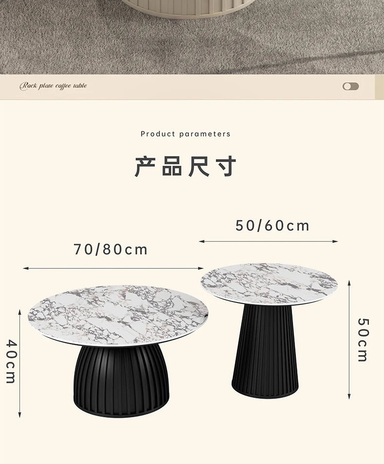 Designer White Coffee Table Round Kitchen Home Unique Coffee Tables Living Room Nordic Tavolino Da Salotto Furniture Decoration
