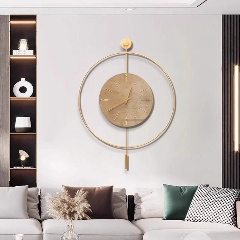Classic Luxury Clocks Wall Art Quiet Minimalist Interior Wall Clock Modern Design Reloj Pared Decorativo Room Decorarion