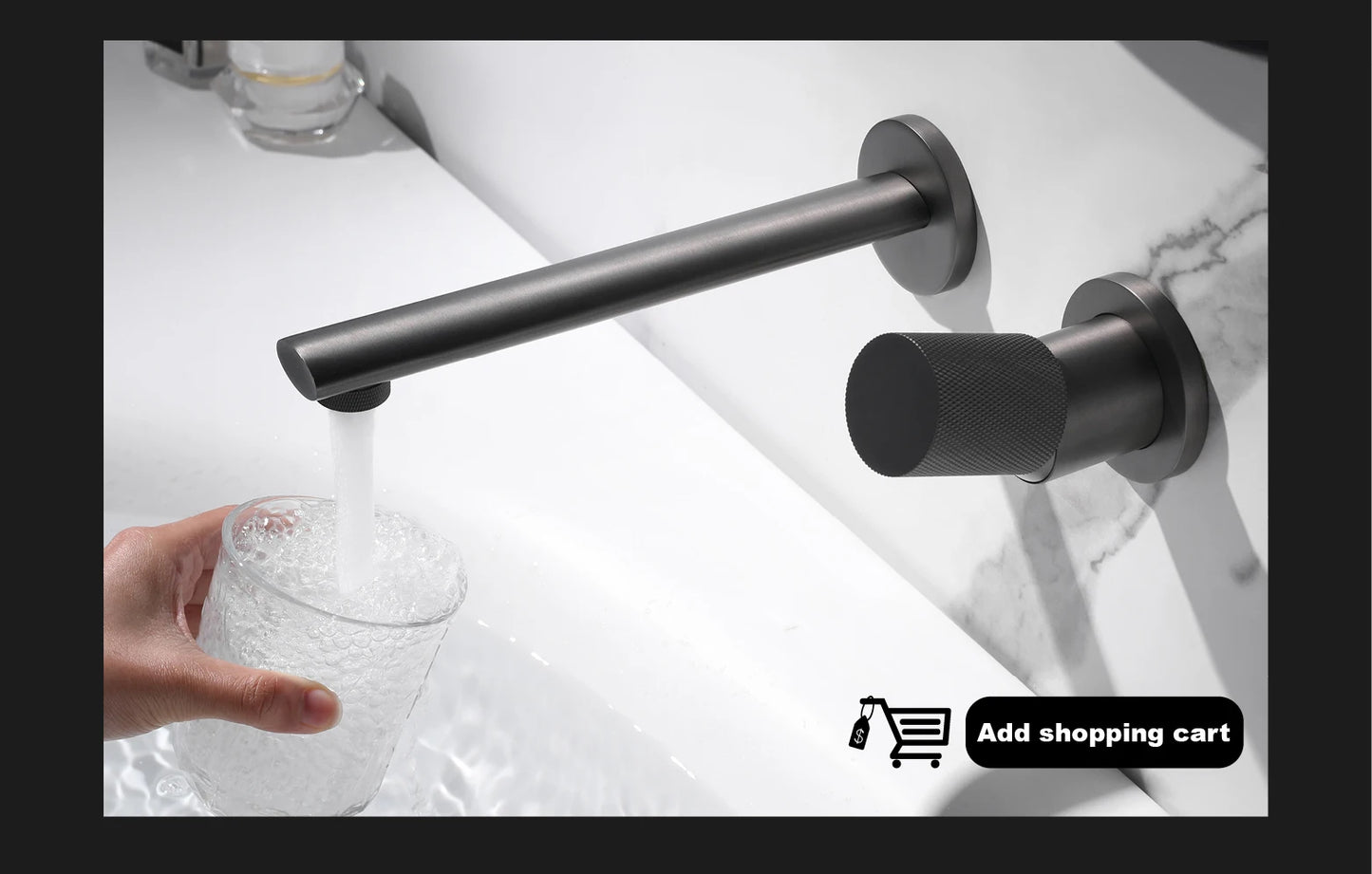 Luxury brass gun gray kitchen faucet LED digital sensing design single handle hot & cold water pull-out type 2-function sink Tap