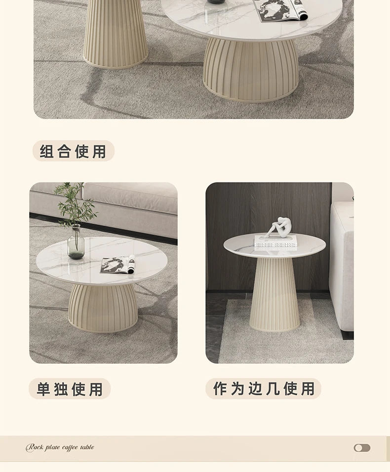 Designer White Coffee Table Round Kitchen Home Unique Coffee Tables Living Room Nordic Tavolino Da Salotto Furniture Decoration
