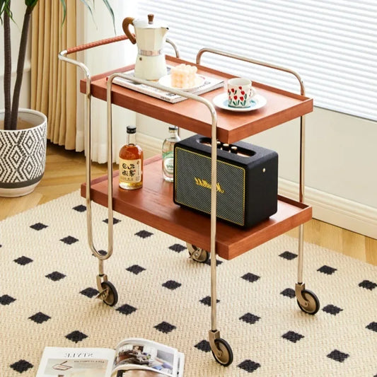 Mid Century Designer Wood Coffee Tables Utility Serving Unique Japanese Trolleys Makeup Wheels Mesa Auxiliar Bedroom Furniture