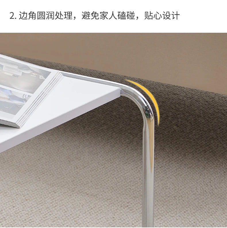 Women Steel Simplicity Coffee Table Modern Design Metal Unique Coffee Table Advanced Living Room Mesa Centro Patio Furniture