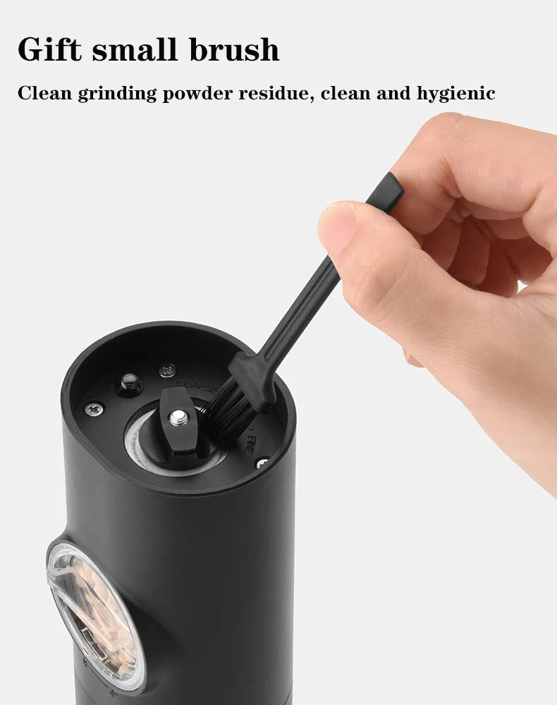 Electric Salt and Pepper Grinder Set with Charging Base and LED Light Adjustable Coarseness Automatic Spice Herb Mill