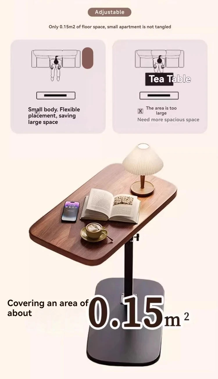 Mobile lifting coffee table, modern and simple household living room, sofa side table, tea table, bedside computer table