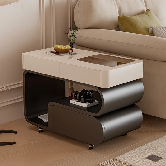 Simple Style Side Table Sofa Aesthetic Modern Style Coffee Tables Storage Drawers Mesa De Centro Sala Living Room Furniture