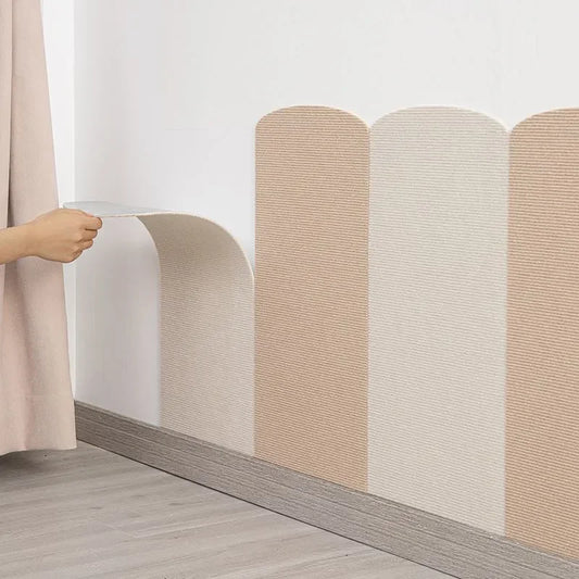 New Quality Thickened Felt Wallpaper Anti Collision Soft Package Wall Surround Stickers Tatami Bedroom Decorative Puzzle 60x30CM