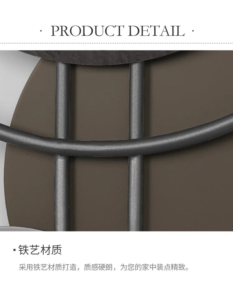 Wooden Grille Decorative Wall Clock, TV Background, New, 2024