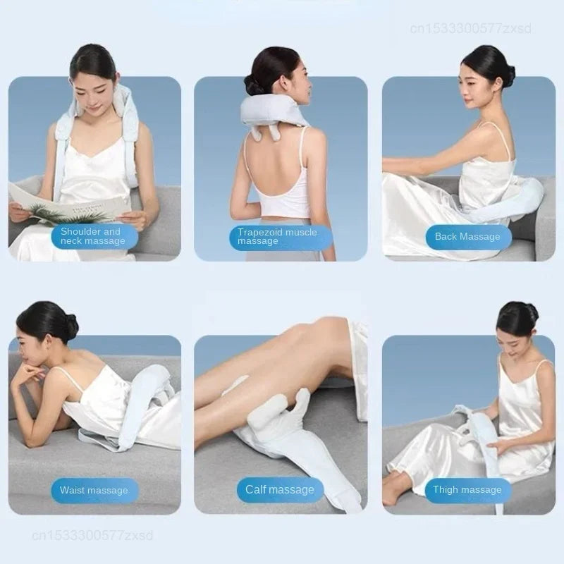Xiaomi Miaojie R3 Kneading Shiatsu Massage Shawl Neck Chiropractic Massager for Home Shoulder Pain Relief Heating Pillow Massage