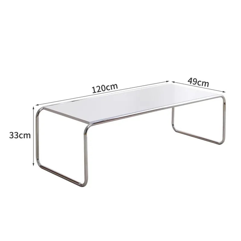 Women Steel Simplicity Coffee Table Modern Design Metal Unique Coffee Table Advanced Living Room Mesa Centro Patio Furniture
