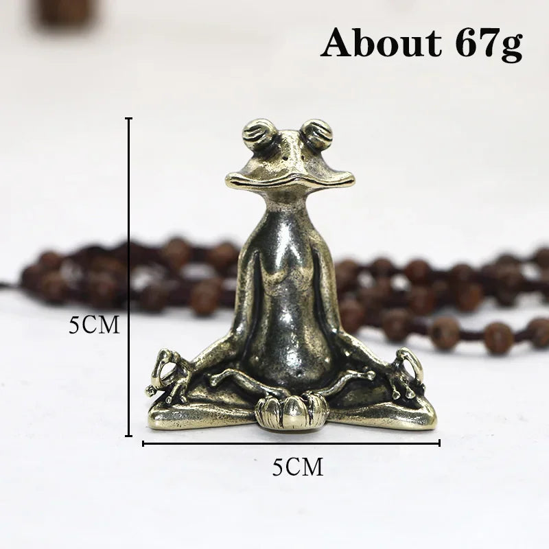 2 in 1 Backflow Incense Burner Metal Alloy Frog with Plate for White Sage Incense Sticks Holder Zen Home Decor Ashtray