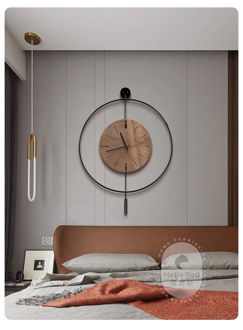 Classic Luxury Clocks Wall Art Quiet Minimalist Interior Wall Clock Modern Design Reloj Pared Decorativo Room Decorarion
