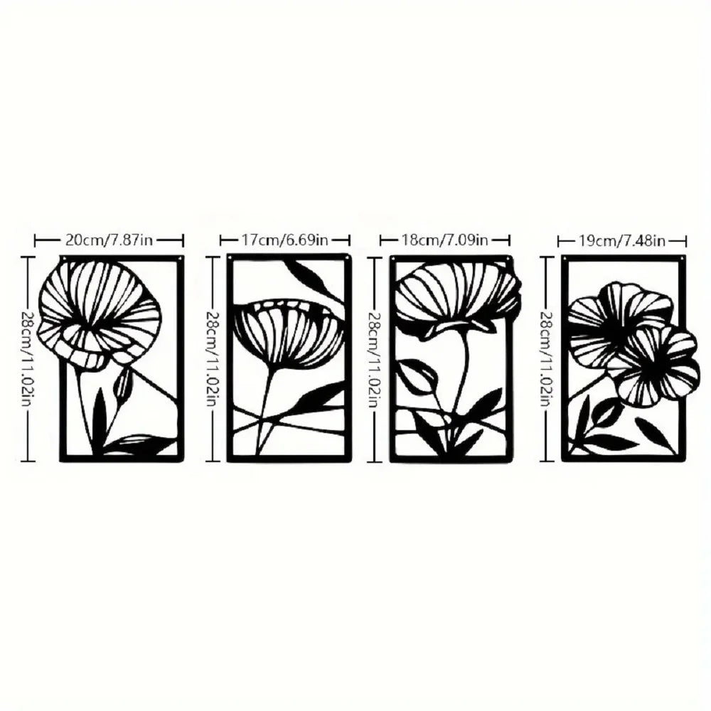 3pcs Black Metal Wall Art Decor Tree Of Life Metal Tree Wall Art Tree Sign Metal Wall Decoration Housewarming Hanging Wall Art