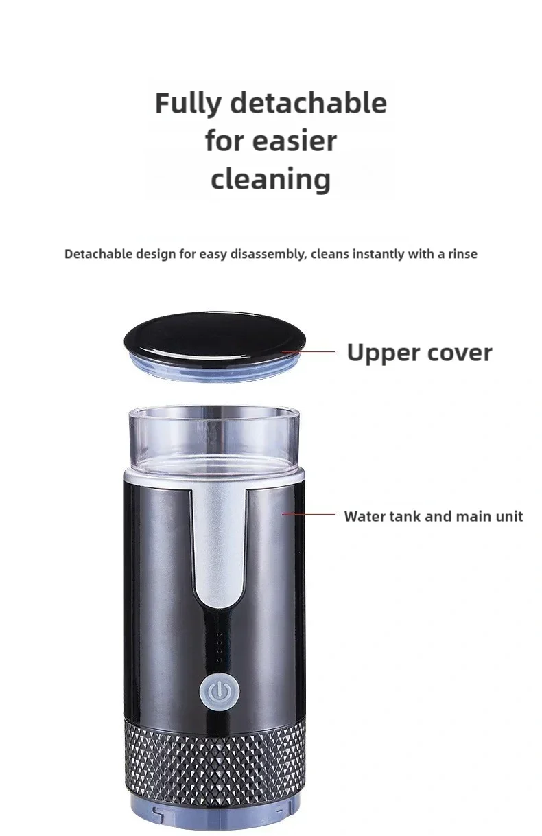Electric Coffee Maker Convenient Capsule Ground Coffee Brewer Travel Camping Coffee Maker for Ground Coffee and KCUP Capsules