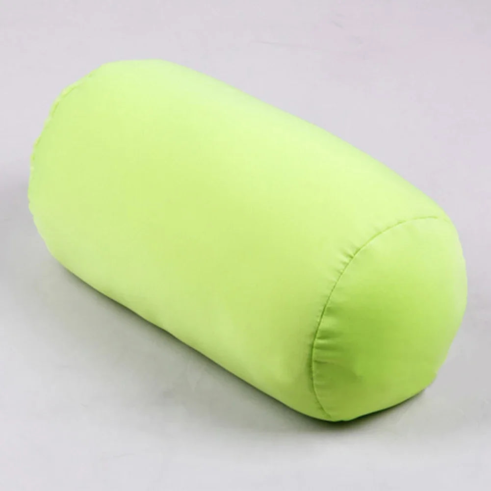 Super Soft Head PillowCase Micro Mini Microbead Back Cushion Pillow Roll Pillow Head Convenient Travel Pillow Bed Decoration