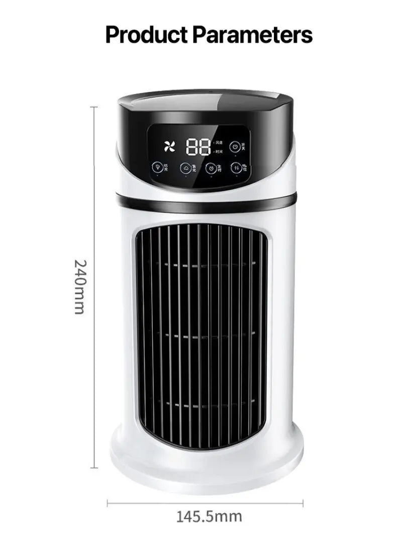 Home Dormitory Air Conditioner Fan Desktop Timer Electric Fan Portablehumidification Electric Fan Table Fan Air Cooler