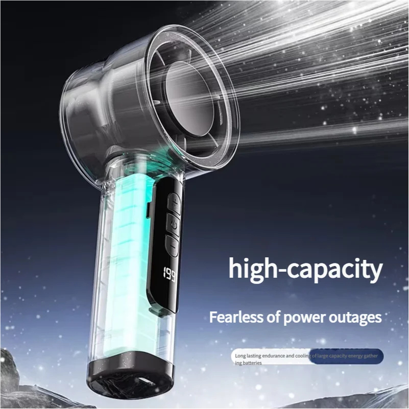 MEET SUN 199 Speed High-speed Handheld Electric Fan with USB Mini Portable Charging Small Fan Desktop Small Electric Fan