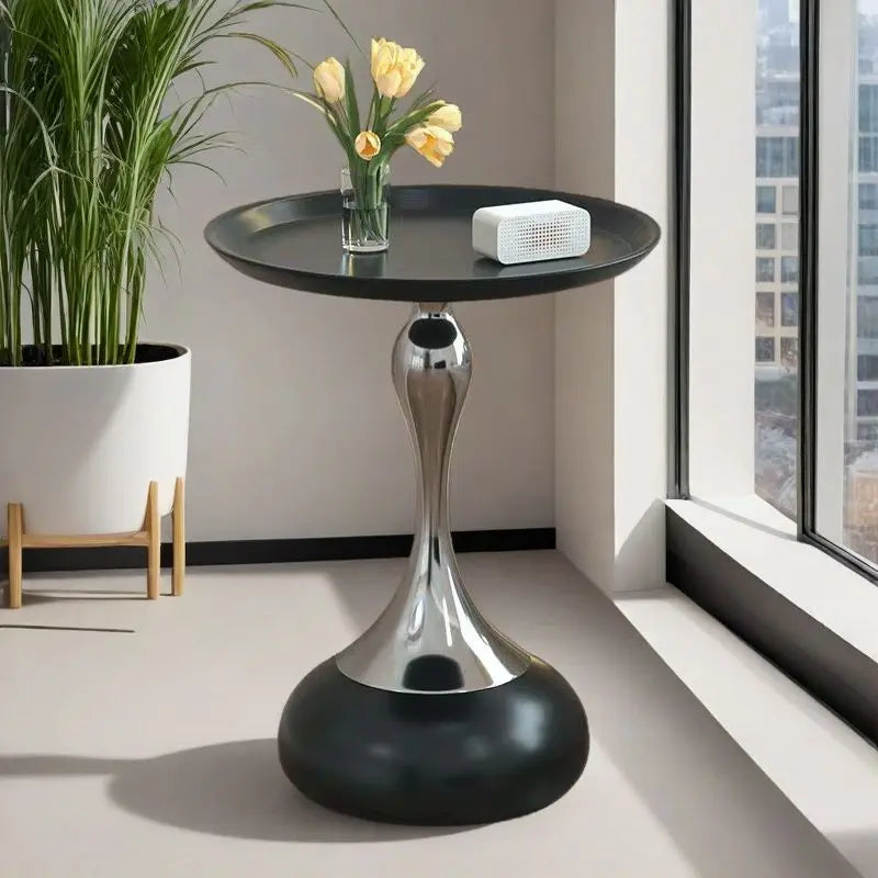 Coffee Table for Living Room Mermaid Style Side Table Nordic Balcony Household Round Table Home Decoration Garden Supplies