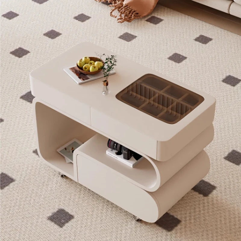 Simple Style Side Table Sofa Aesthetic Modern Style Coffee Tables Storage Drawers Mesa De Centro Sala Living Room Furniture