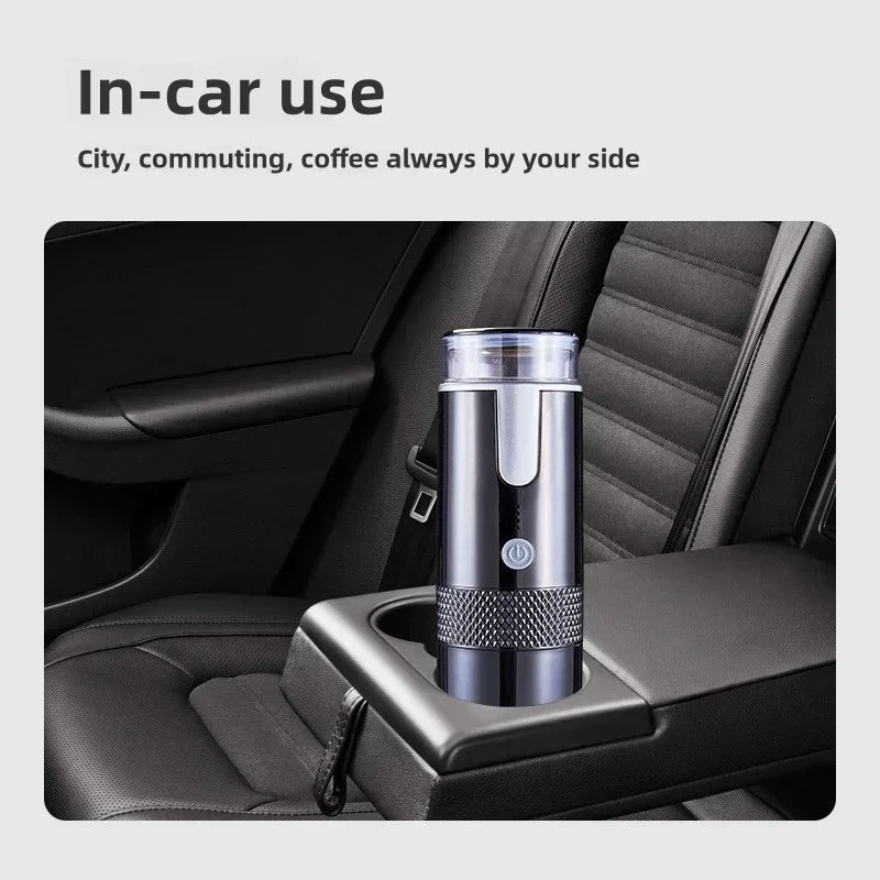 Electric Coffee Maker Convenient Capsule Ground Coffee Brewer Travel Camping Coffee Maker for Ground Coffee and KCUP Capsules