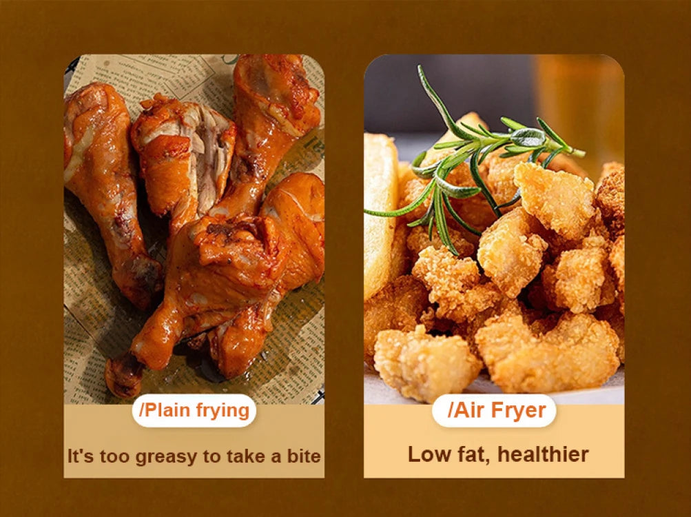 Home Smart Air Fryer Large Capacity Multifunctional Electric Fryer French Fry Machine Cooking Electric Oven Oven