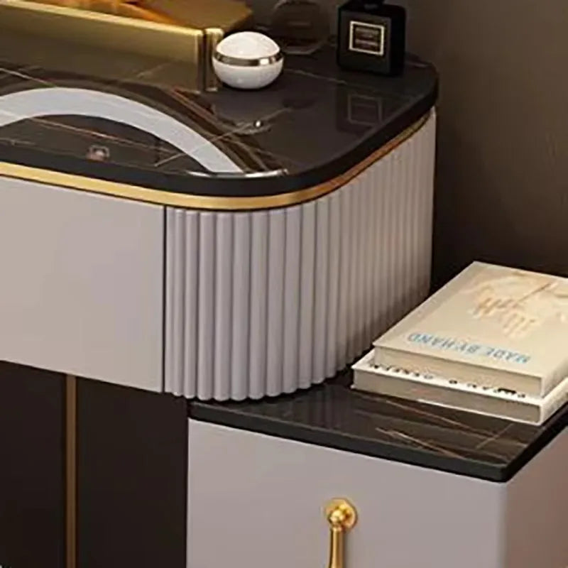 Simple Elegant Vanity Table Luxury Vintage Modern Storage Vanity Table Nordic Classic Table Coiffeuse Maquillage Furniture