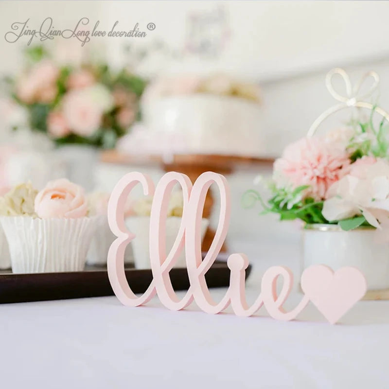 Freestanding Name Sign, Custom Plaque, Nursery Shelf Decoration, Boy Girl Baby Shower Gift Blocks, Birthday, Newborn Wooden Name