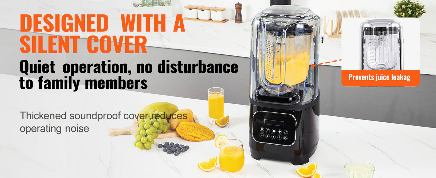 SucceBuy 2L Smoothie Blender Commercial Grade Food Fruit Processor Multifunctional Mixer Make Shakes And Crush Technology