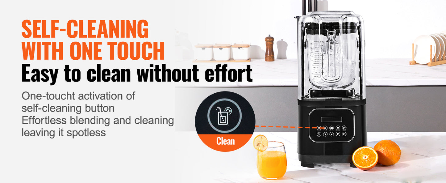 SucceBuy 2L Smoothie Blender Commercial Grade Food Fruit Processor Multifunctional Mixer Make Shakes And Crush Technology